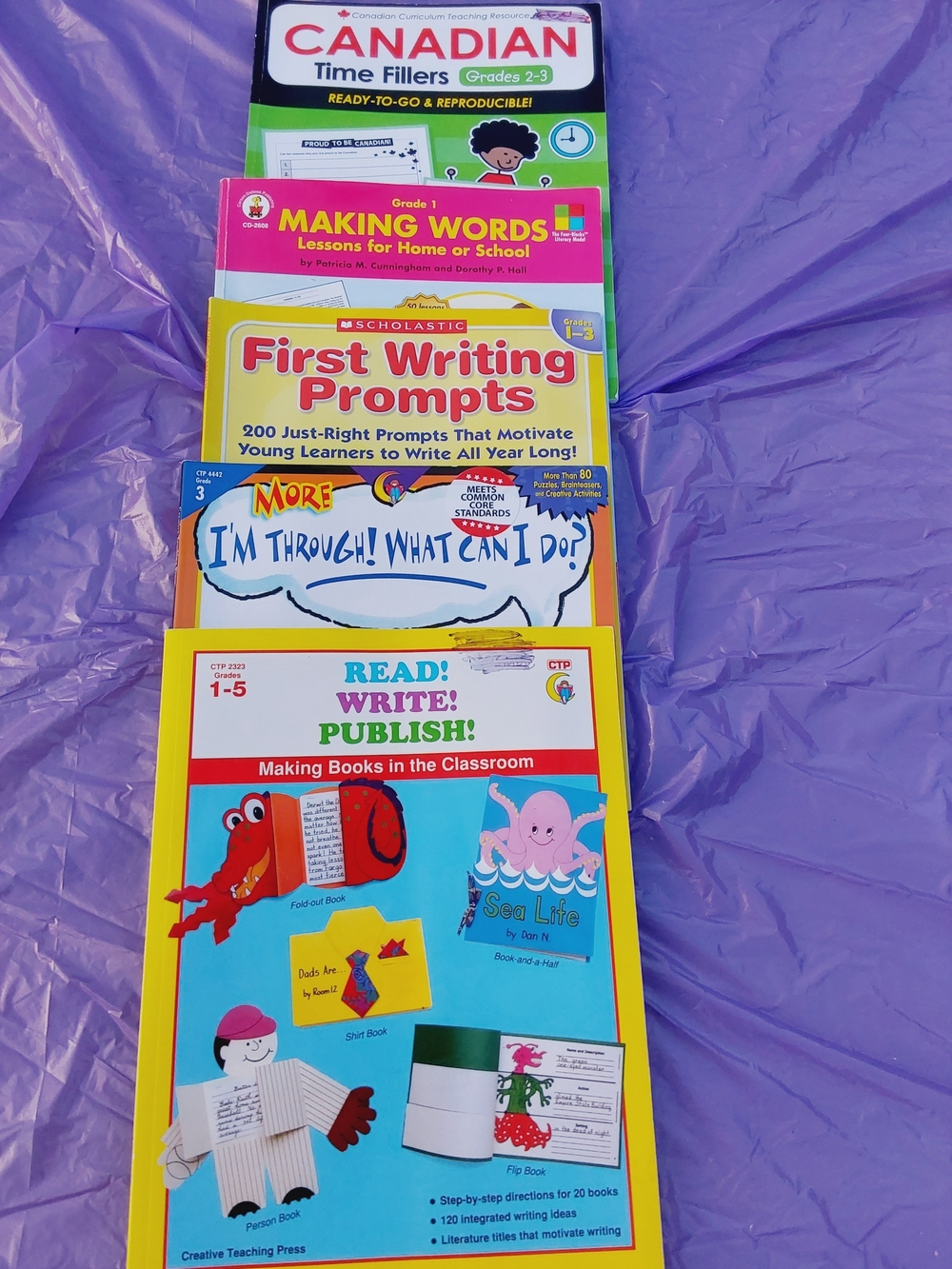 Assorted Children's Writing & Literacy Activity Books - Multi - Grades 1-5